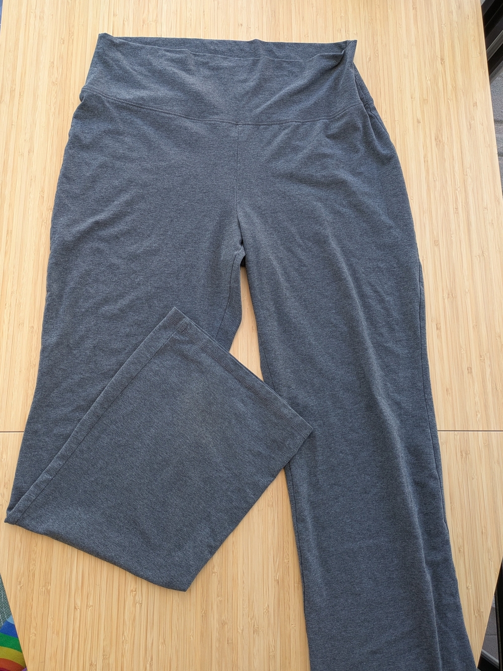 Thyme Maternity Wide-Leg Lounge Pants - Charcoal